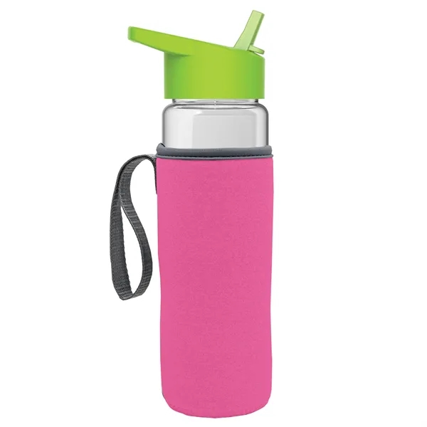 24 Oz Bottle- Flip Straw Lid & Insulator Caddy... from ASI 40480 Koozie Group