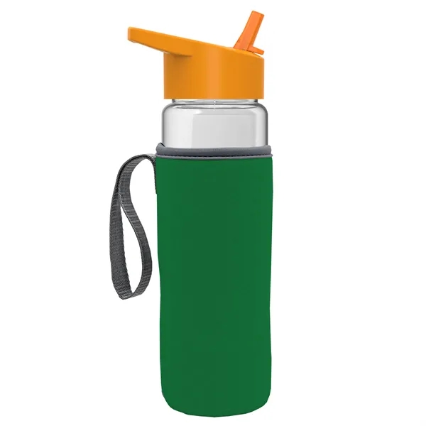 24 Oz Bottle- Flip Straw Lid & Insulator Caddy... from ASI 40480 Koozie Group