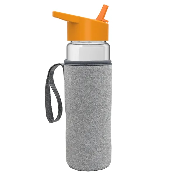 24 Oz Bottle- Flip Straw Lid & Insulator Caddy... from ASI 40480 Koozie Group