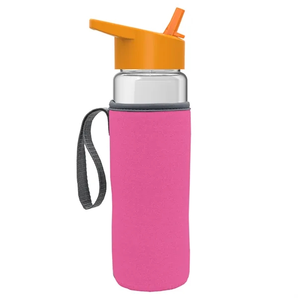 24 Oz Bottle- Flip Straw Lid & Insulator Caddy... from ASI 40480 Koozie Group