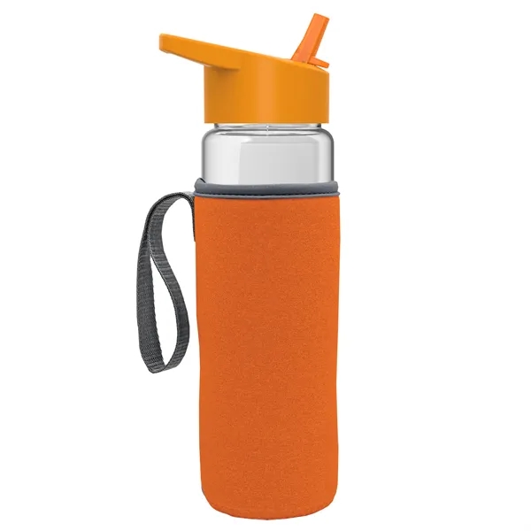 24 Oz Bottle- Flip Straw Lid & Insulator Caddy... from ASI 40480 Koozie Group