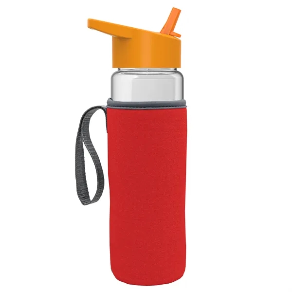 24 Oz Bottle- Flip Straw Lid & Insulator Caddy... from ASI 40480 Koozie Group