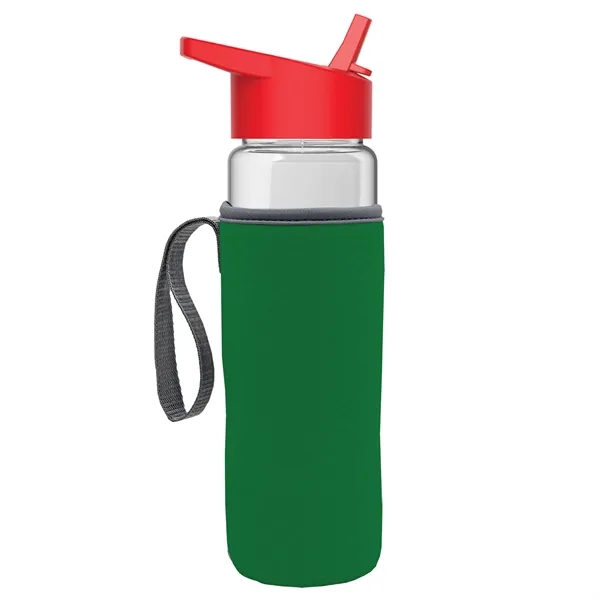 24 Oz Bottle- Flip Straw Lid & Insulator Caddy... from ASI 40480 Koozie Group