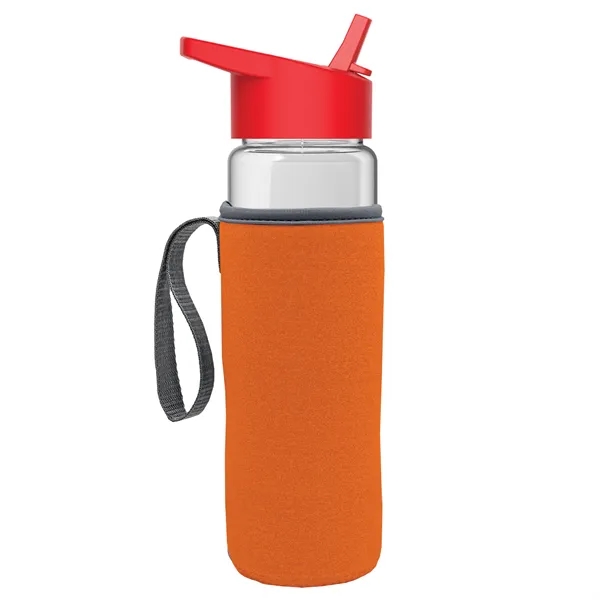 24 Oz Bottle- Flip Straw Lid & Insulator Caddy... from ASI 40480 Koozie Group