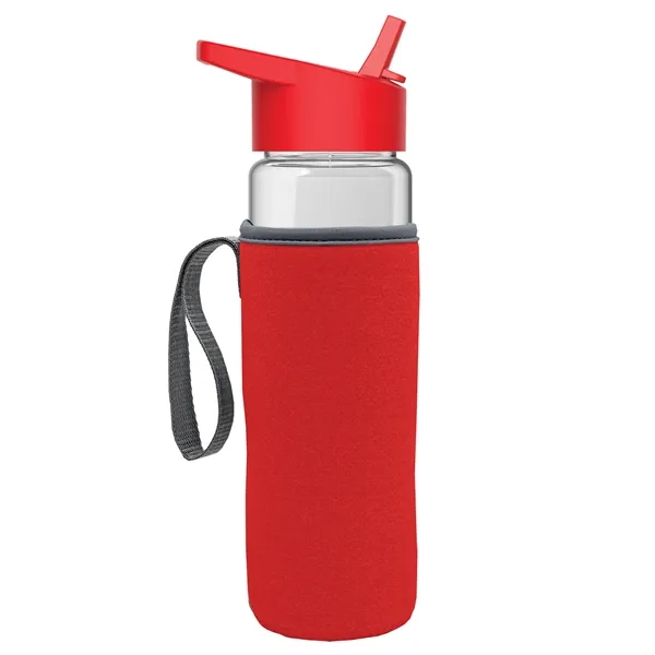 24 Oz Bottle- Flip Straw Lid & Insulator Caddy... from ASI 40480 Koozie Group