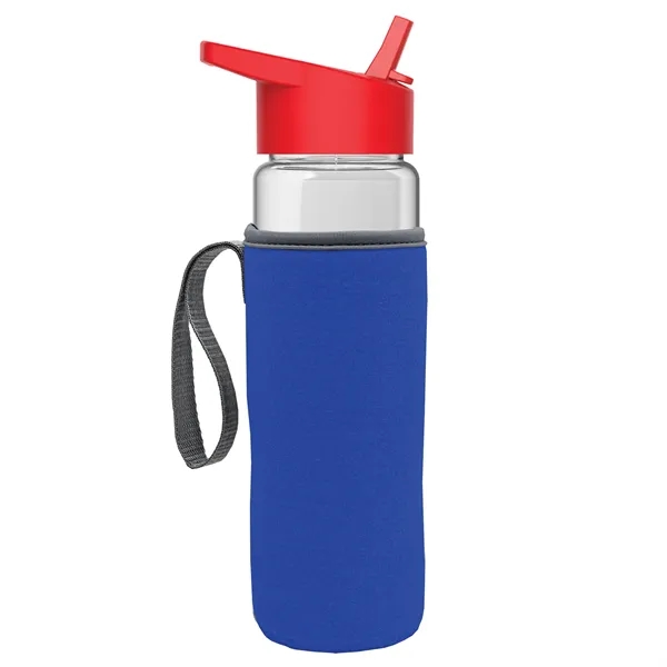 24 Oz Bottle- Flip Straw Lid & Insulator Caddy... from ASI 40480 Koozie Group