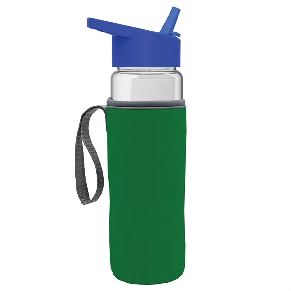24 Oz Bottle- Flip Straw Lid & Insulator Caddy... from ASI 40480 Koozie Group