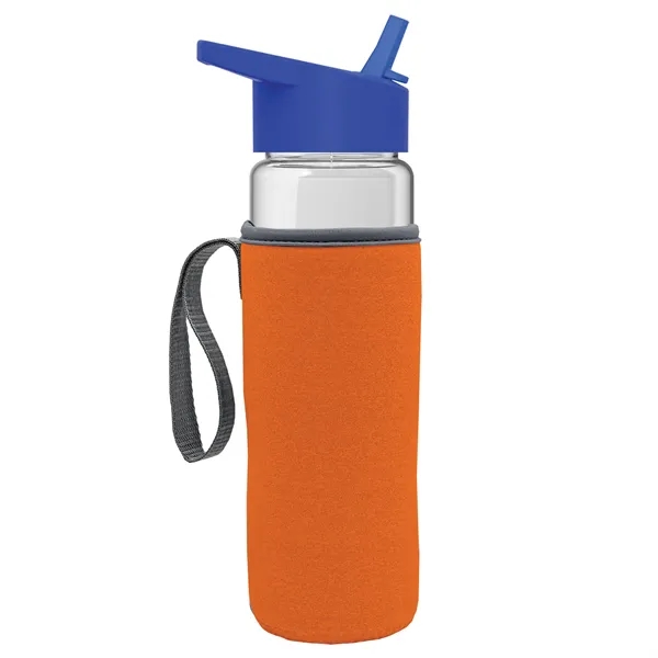 24 Oz Bottle- Flip Straw Lid & Insulator Caddy... from ASI 40480 Koozie Group