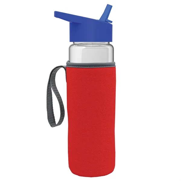 24 Oz Bottle- Flip Straw Lid & Insulator Caddy... from ASI 40480 Koozie Group