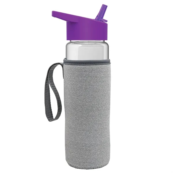 24 Oz Bottle- Flip Straw Lid & Insulator Caddy... from ASI 40480 Koozie Group