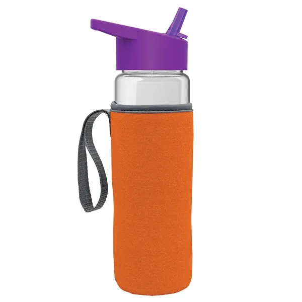 24 Oz Bottle- Flip Straw Lid & Insulator Caddy... from ASI 40480 Koozie Group
