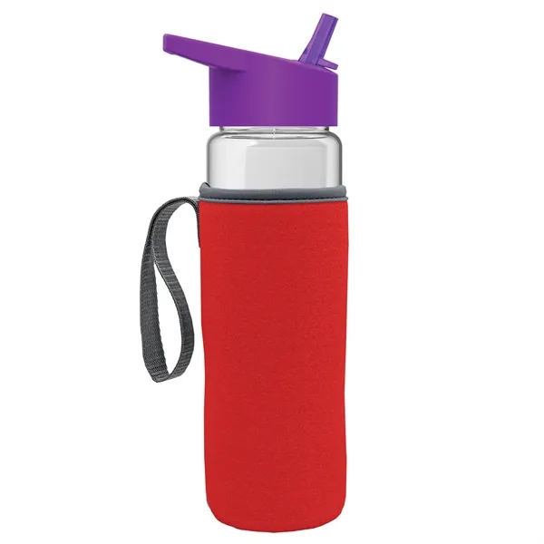 24 Oz Bottle- Flip Straw Lid & Insulator Caddy... from ASI 40480 Koozie Group