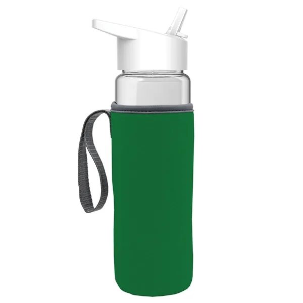 24 Oz Bottle- Flip Straw Lid & Insulator Caddy... from ASI 40480 Koozie Group