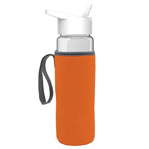 24 Oz Bottle- Flip Straw Lid & Insulator Caddy... from ASI 40480 Koozie Group