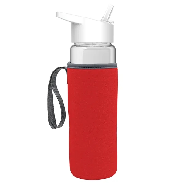 24 Oz Bottle- Flip Straw Lid & Insulator Caddy... from ASI 40480 Koozie Group