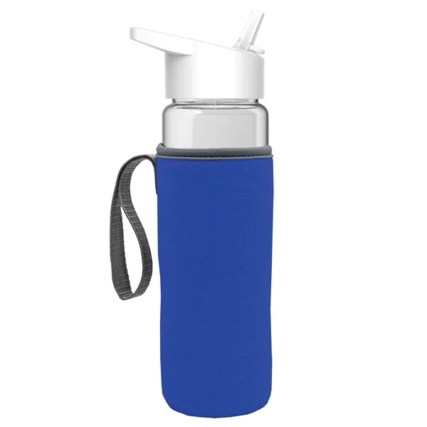 24 Oz Bottle- Flip Straw Lid & Insulator Caddy... from ASI 40480 Koozie Group