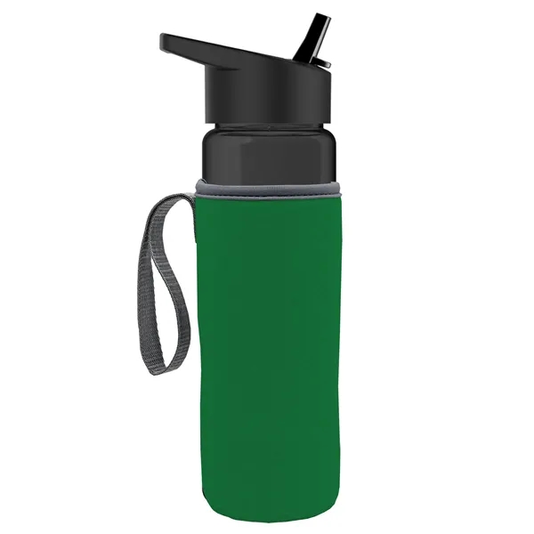 24 Oz Bottle- Flip Straw Lid & Insulator Caddy... from ASI 40480 Koozie Group