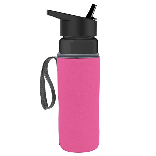 24 Oz Bottle- Flip Straw Lid & Insulator Caddy... from ASI 40480 Koozie Group