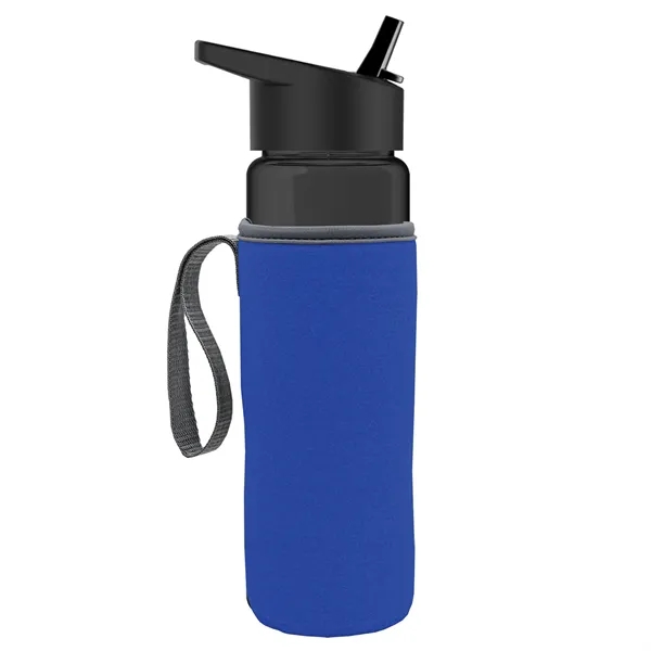 24 Oz Bottle- Flip Straw Lid & Insulator Caddy... from ASI 40480 Koozie Group