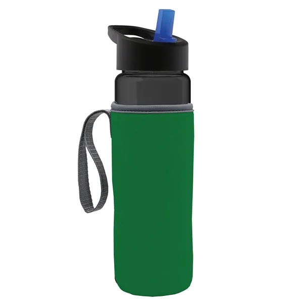 24 Oz Bottle- Flip Straw Lid & Insulator Caddy... from ASI 40480 Koozie Group
