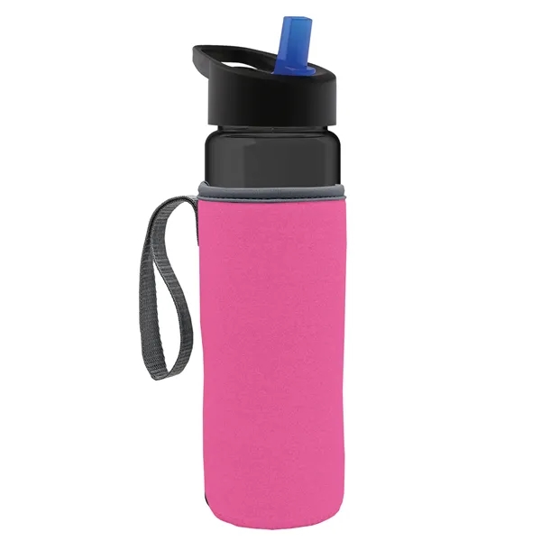 24 Oz Bottle- Flip Straw Lid & Insulator Caddy... from ASI 40480 Koozie Group
