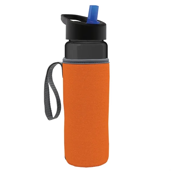 24 Oz Bottle- Flip Straw Lid & Insulator Caddy... from ASI 40480 Koozie Group