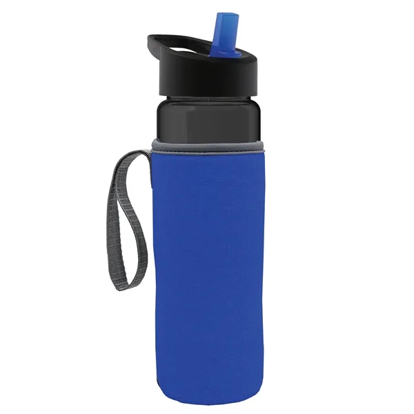 24 Oz Bottle- Flip Straw Lid & Insulator Caddy... from ASI 40480 Koozie Group
