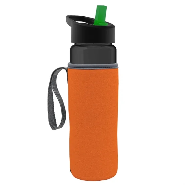 24 Oz Bottle- Flip Straw Lid & Insulator Caddy... from ASI 40480 Koozie Group
