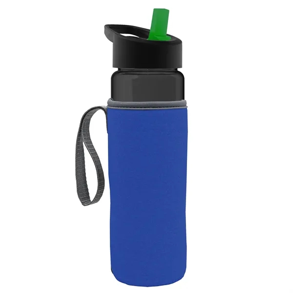 24 Oz Bottle- Flip Straw Lid & Insulator Caddy... from ASI 40480 Koozie Group