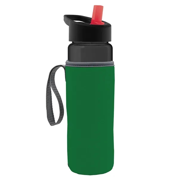 24 Oz Bottle- Flip Straw Lid & Insulator Caddy... from ASI 40480 Koozie Group