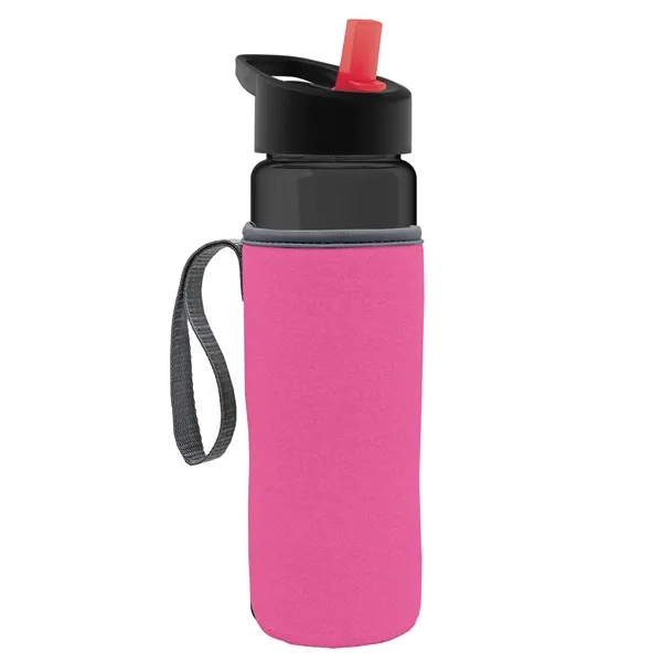 24 Oz Bottle- Flip Straw Lid & Insulator Caddy... from ASI 40480 Koozie Group