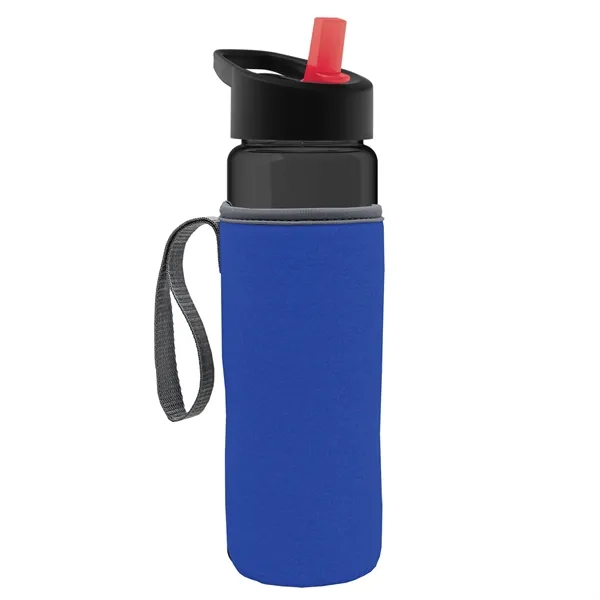 24 Oz Bottle- Flip Straw Lid & Insulator Caddy... from ASI 40480 Koozie Group
