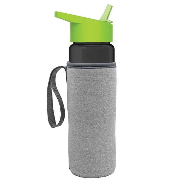 24 Oz Bottle- Flip Straw Lid & Insulator Caddy... from ASI 40480 Koozie Group