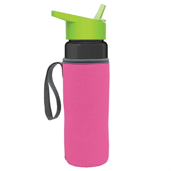 24 Oz Bottle- Flip Straw Lid & Insulator Caddy... from ASI 40480 Koozie Group