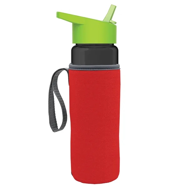 24 Oz Bottle- Flip Straw Lid & Insulator Caddy... from ASI 40480 Koozie Group