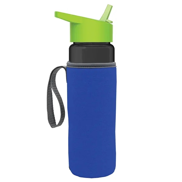 24 Oz Bottle- Flip Straw Lid & Insulator Caddy... from ASI 40480 Koozie Group