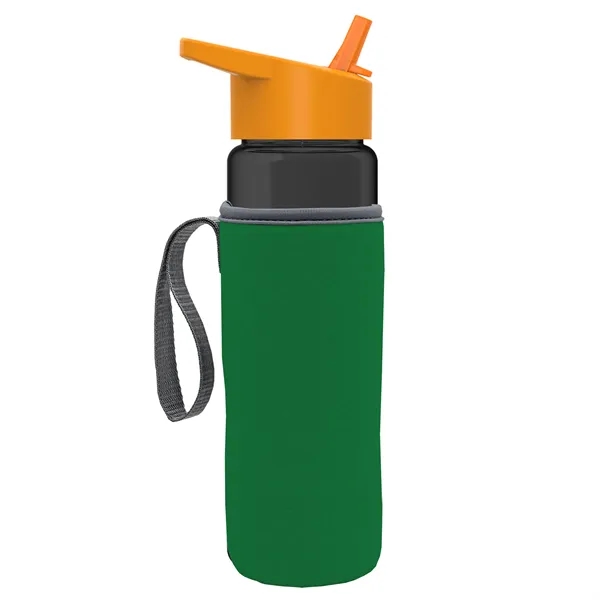 24 Oz Bottle- Flip Straw Lid & Insulator Caddy... from ASI 40480 Koozie Group