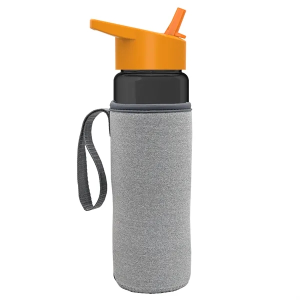 24 Oz Bottle- Flip Straw Lid & Insulator Caddy... from ASI 40480 Koozie Group