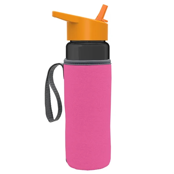 24 Oz Bottle- Flip Straw Lid & Insulator Caddy... from ASI 40480 Koozie Group