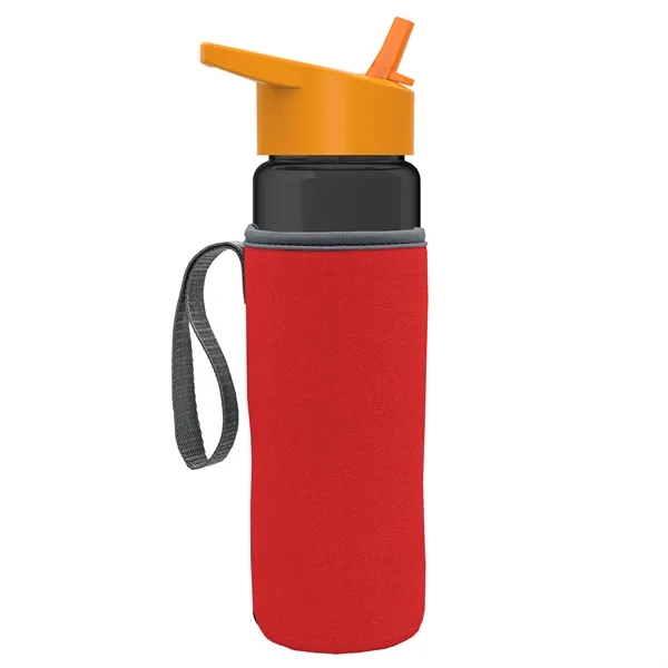24 Oz Bottle- Flip Straw Lid & Insulator Caddy... from ASI 40480 Koozie Group