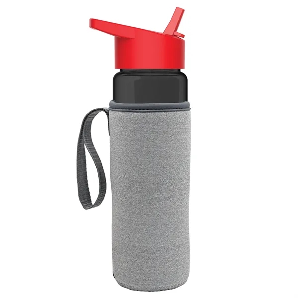 24 Oz Bottle- Flip Straw Lid & Insulator Caddy... from ASI 40480 Koozie Group