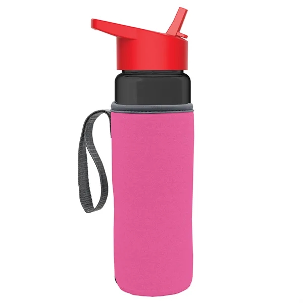 24 Oz Bottle- Flip Straw Lid & Insulator Caddy... from ASI 40480 Koozie Group
