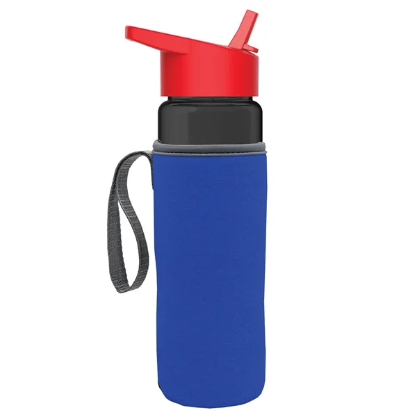 24 Oz Bottle- Flip Straw Lid & Insulator Caddy... from ASI 40480 Koozie Group