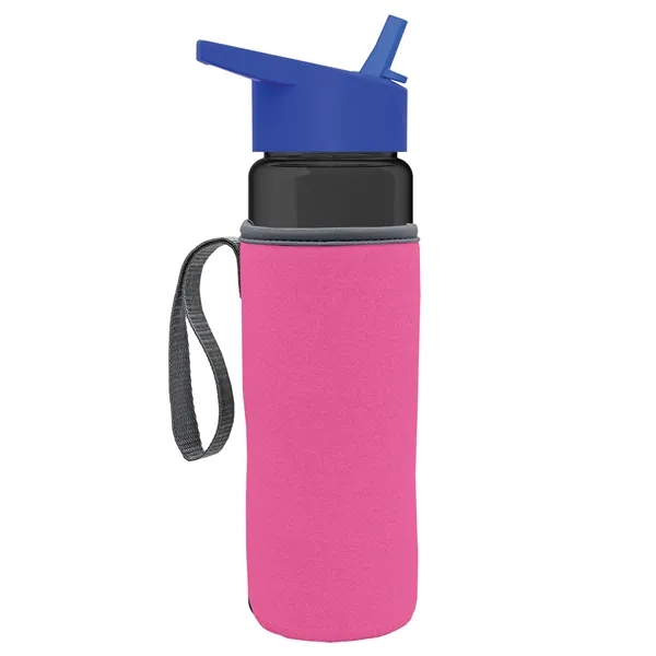 24 Oz Bottle- Flip Straw Lid & Insulator Caddy... from ASI 40480 Koozie Group