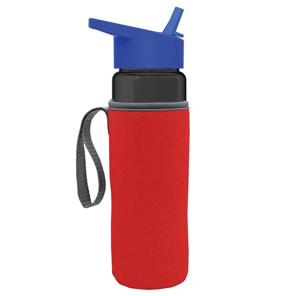 24 Oz Bottle- Flip Straw Lid & Insulator Caddy... from ASI 40480 Koozie Group
