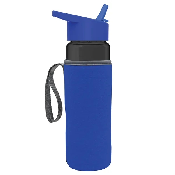 24 Oz Bottle- Flip Straw Lid & Insulator Caddy... from ASI 40480 Koozie Group