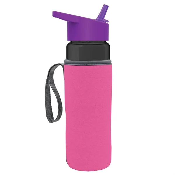 24 Oz Bottle- Flip Straw Lid & Insulator Caddy... from ASI 40480 Koozie Group