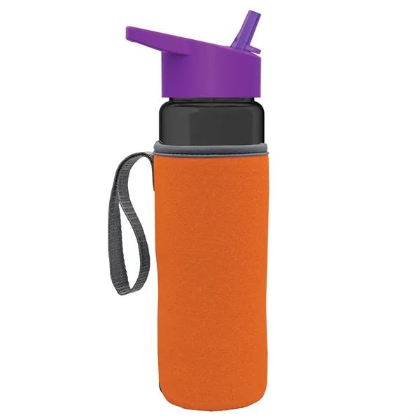 24 Oz Bottle- Flip Straw Lid & Insulator Caddy... from ASI 40480 Koozie Group