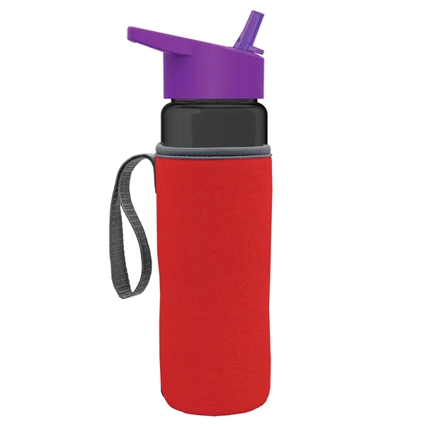 24 Oz Bottle- Flip Straw Lid & Insulator Caddy... from ASI 40480 Koozie Group