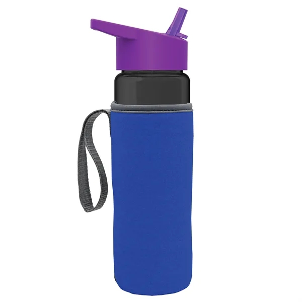 24 Oz Bottle- Flip Straw Lid & Insulator Caddy... from ASI 40480 Koozie Group